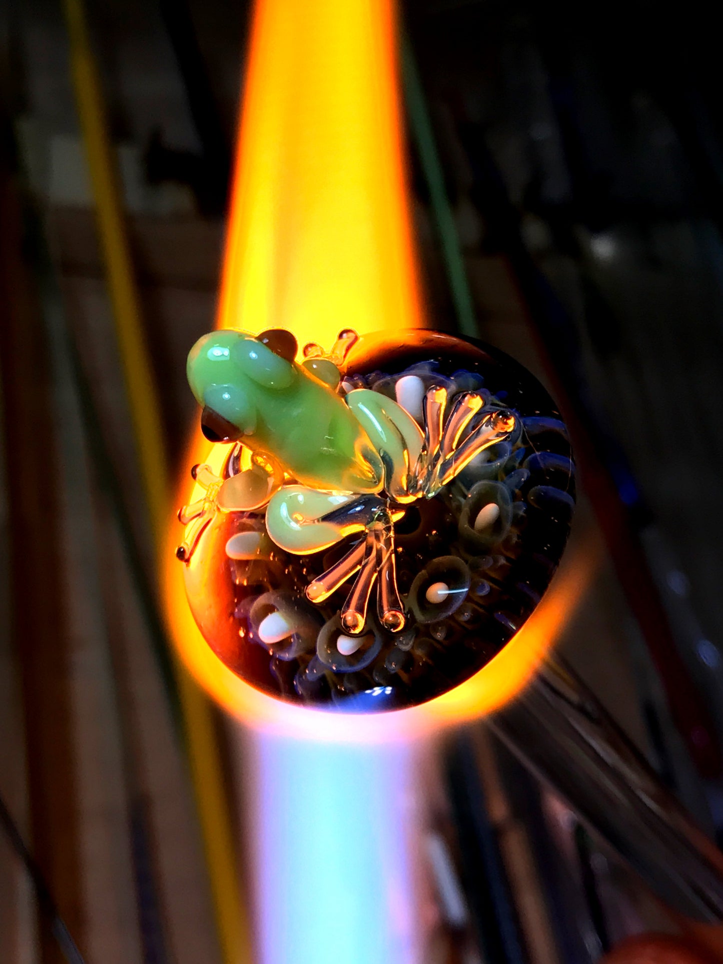 Spirit Frog in Flame Cup
