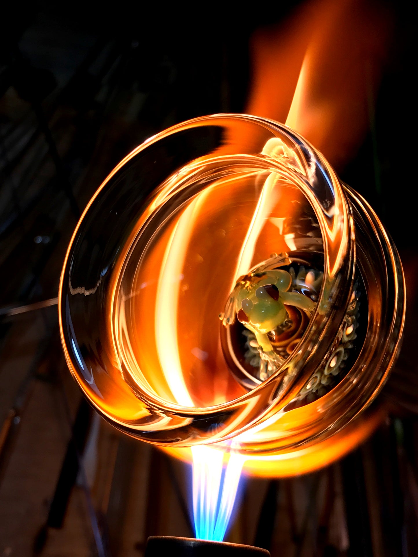 Spirit Frog in Flame Cup