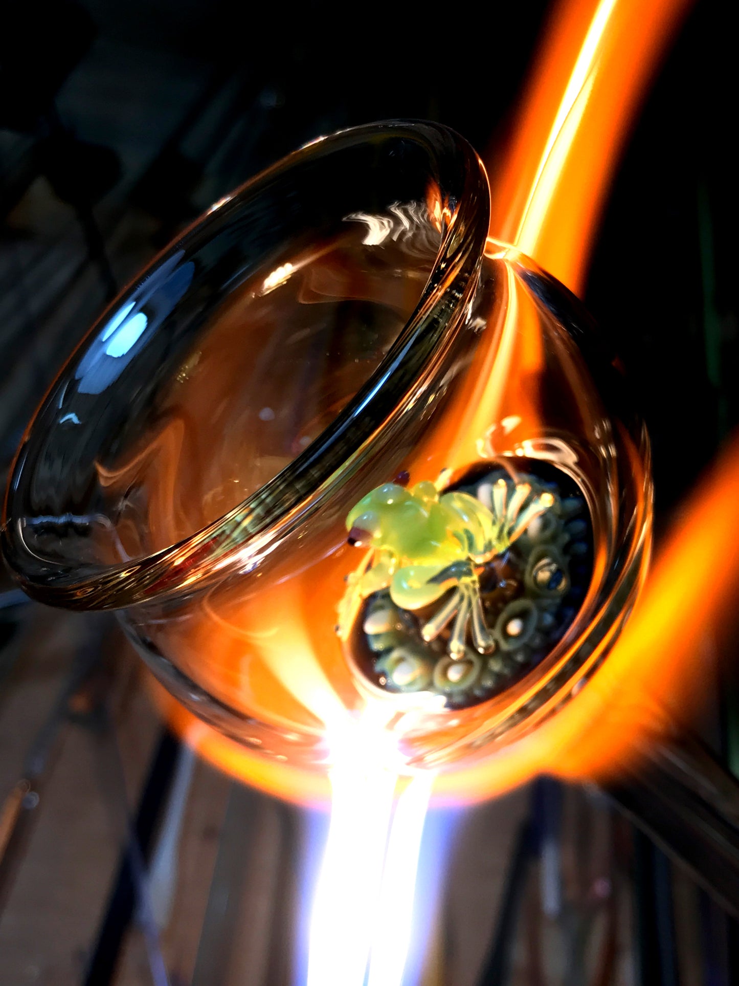 Spirit Frog in Flame Cup