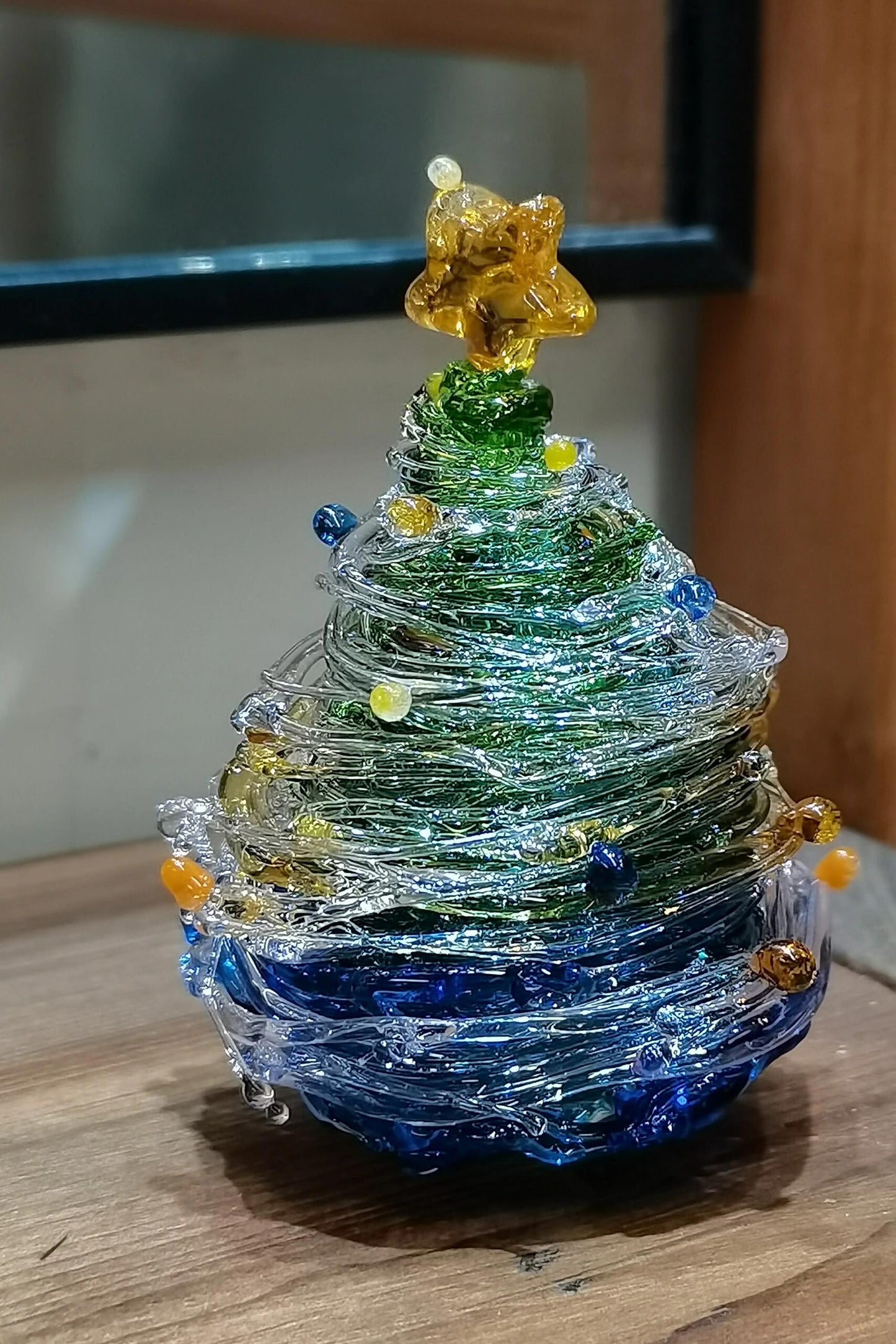 Christmas tree handmade artwork