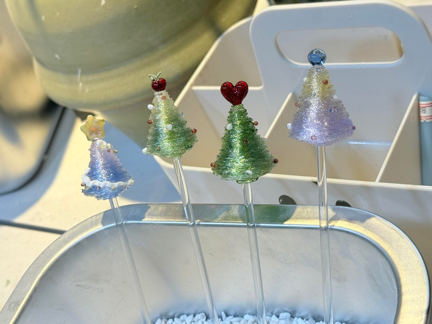 Christmas tree handmade artwork