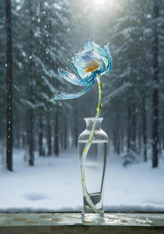 Glass Water Lily: Breath of the Deep Sea