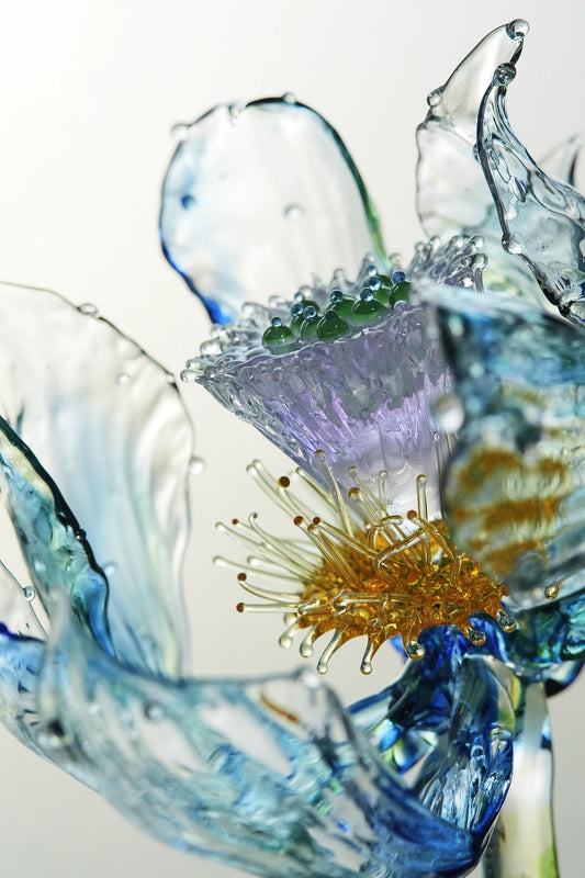 Glass Water Lily: Breath of the Deep Sea