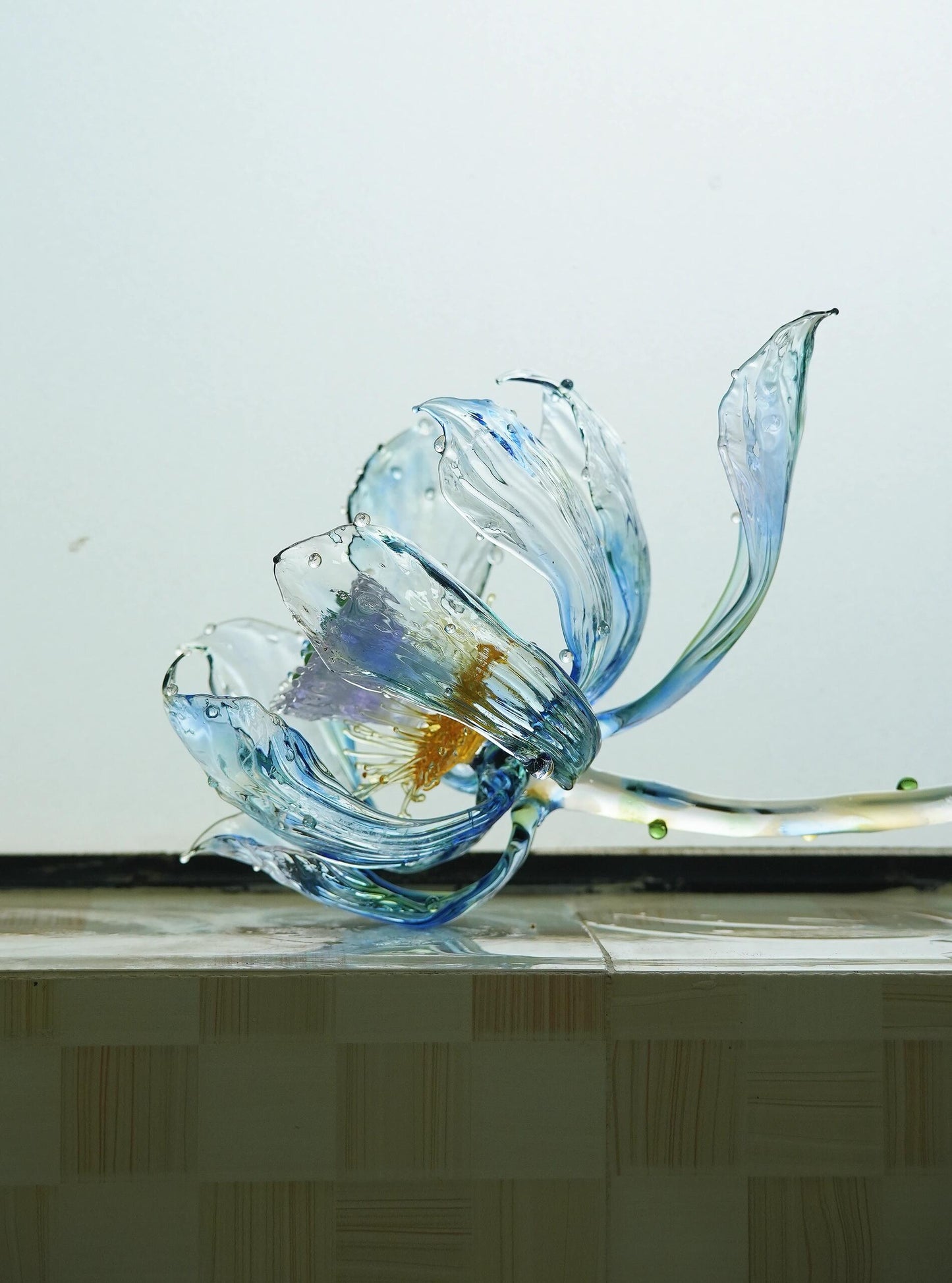 Glass Water Lily: Breath of the Deep Sea