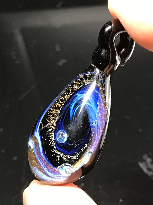 Deep Space Blue Flame Pendant