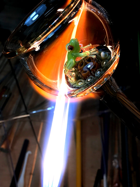 Spirit Frog in Flame Cup
